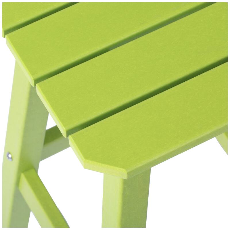 Laguna Hdpe All Weather Outdoor Patio 29" Square Bar Stool (Set Of 3)