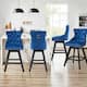 Option Blue Velvet Set of 4