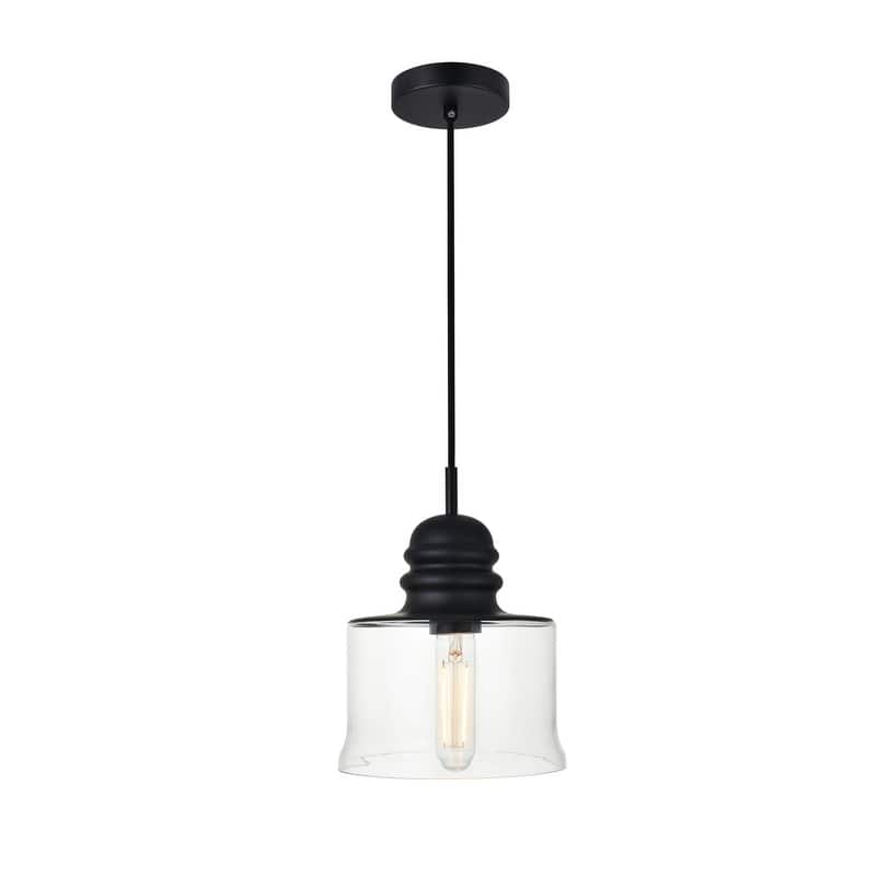 1-light Pendant w/ 7-inch Clear Glass Shade