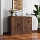 preview thumbnail 3 of 9, Modern Wood Buffet Sideboard with 2 doors & 1 Storage and 2 drawers -Entryway Serving Storage Cabinet Doors