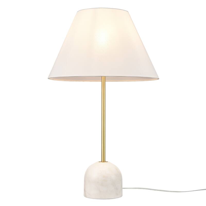 Light Society Diya Table Lamp - Brass/White