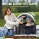 preview thumbnail 4 of 6, Portable Baby Bassinet On-The-Go Folding Baby Dome with Canopy and Toys - 26.2" x 24.6" x 22.4"