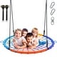 preview thumbnail 1 of 4, Trekassy 750lbs Spider Web Tree Swing 45 inch for Kids Adults with Swivel, 2pcs Tree Hanging Straps