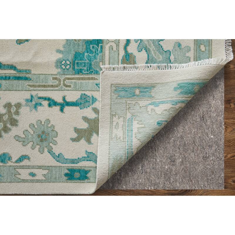 Grand Bazaar Larson Hand Knotted Floral & Botanical Transitional Area Rug