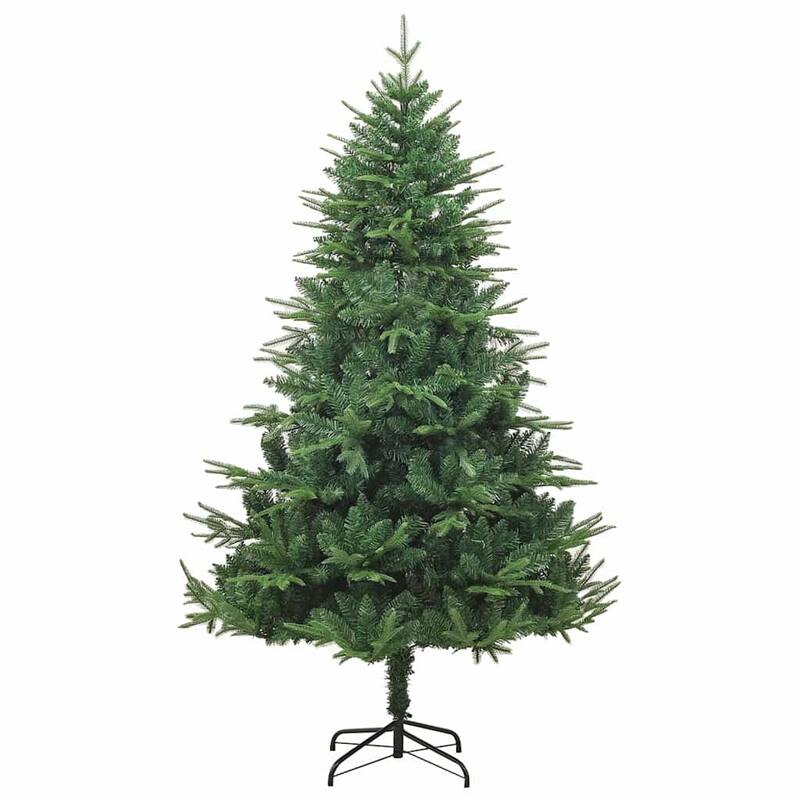 vidaXL Artificial Christmas Tree LED&Ball Set&Flocked Snow Decoration PVC&PE