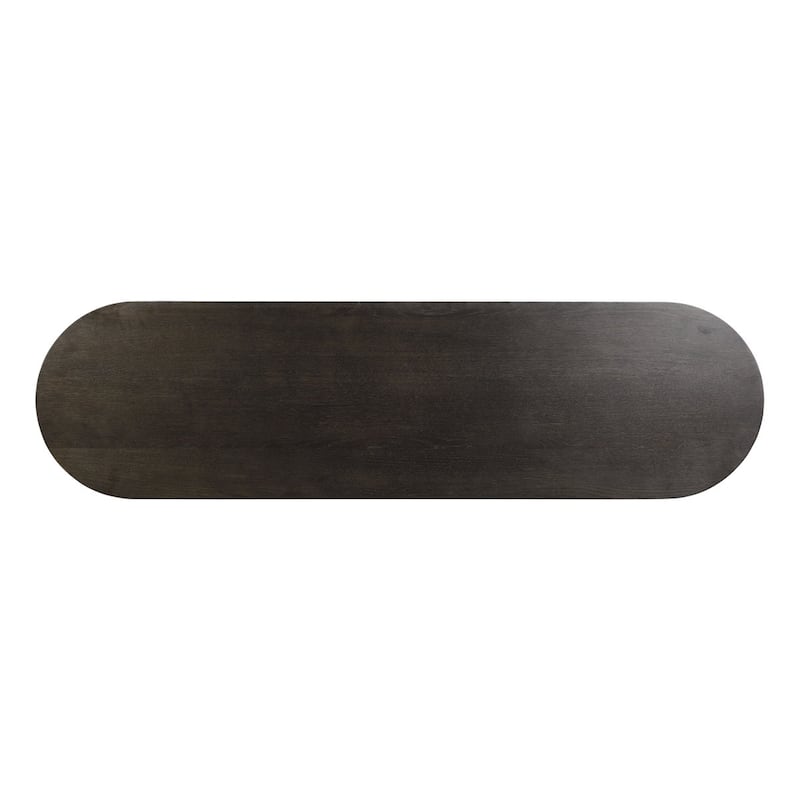 Poly & Bark Noir 65" American Oak Sideboard with Brass Handles
