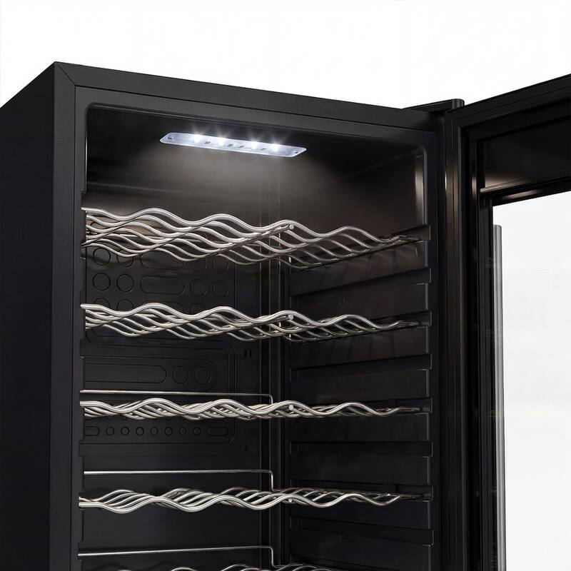 Wine Bar Cabinet with Mini Fridge Space & 34 Bottle Wine Cooler, 39" Coffee Bar Cabinet Freestanding Buffet Sideboard