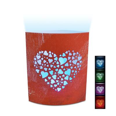 Cota Global Heart LED Decorative Lanterns - 5.1 inch x 6.3 inch