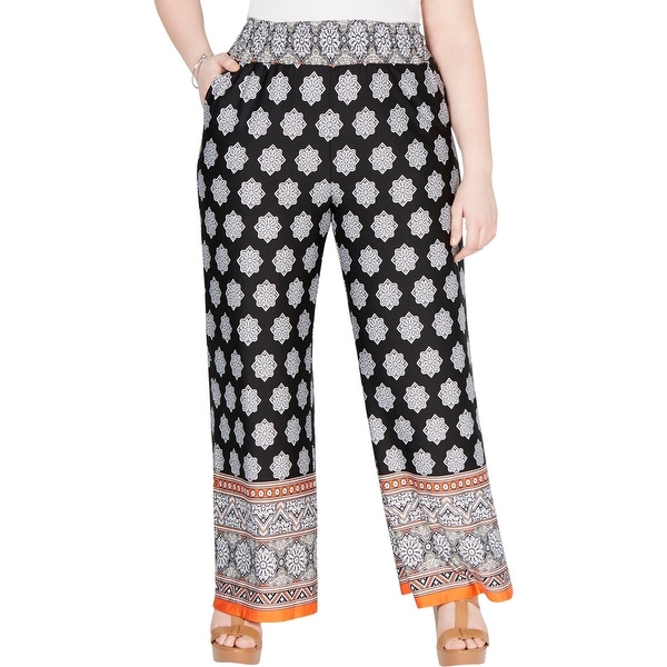 womens plus petite palazzo pants