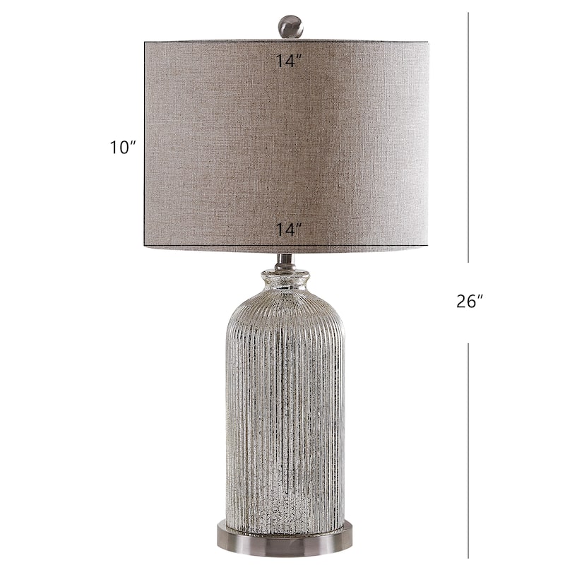 SAFAVIEH Lighting Evgeneia 26" Table Lamp - 14x14x26 - 14Wx14Dx26H