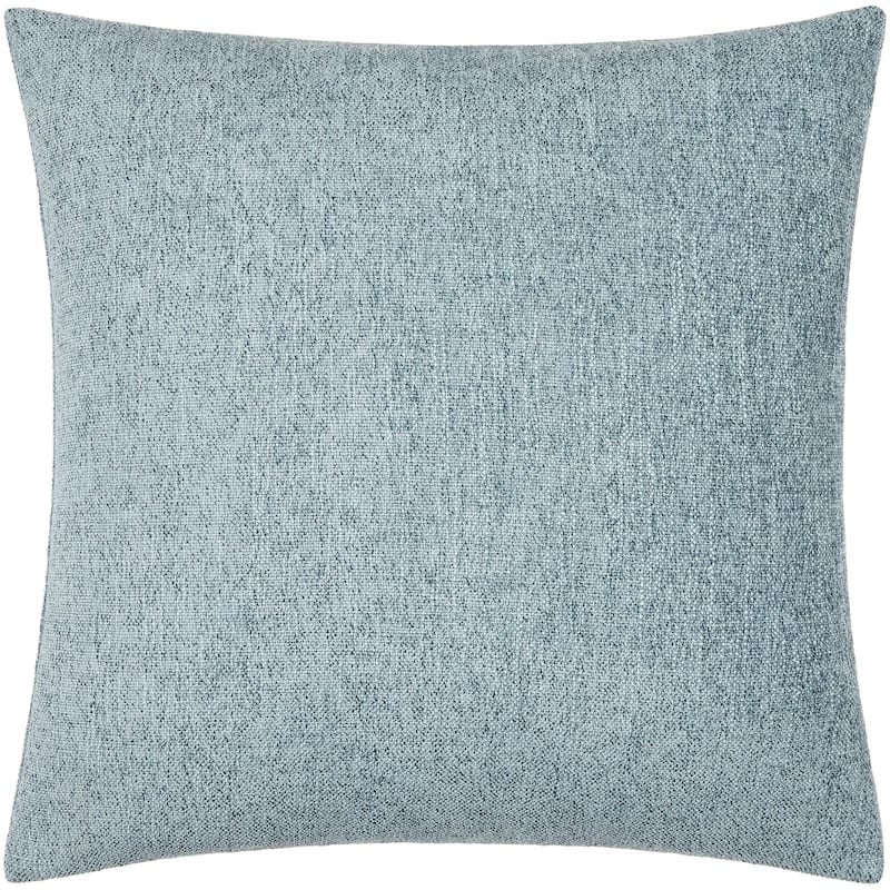Livabliss Zunaira Modern & Contemporary Solid Color Accent Pillow - 20"L x 20"W - Feather Down - Blue