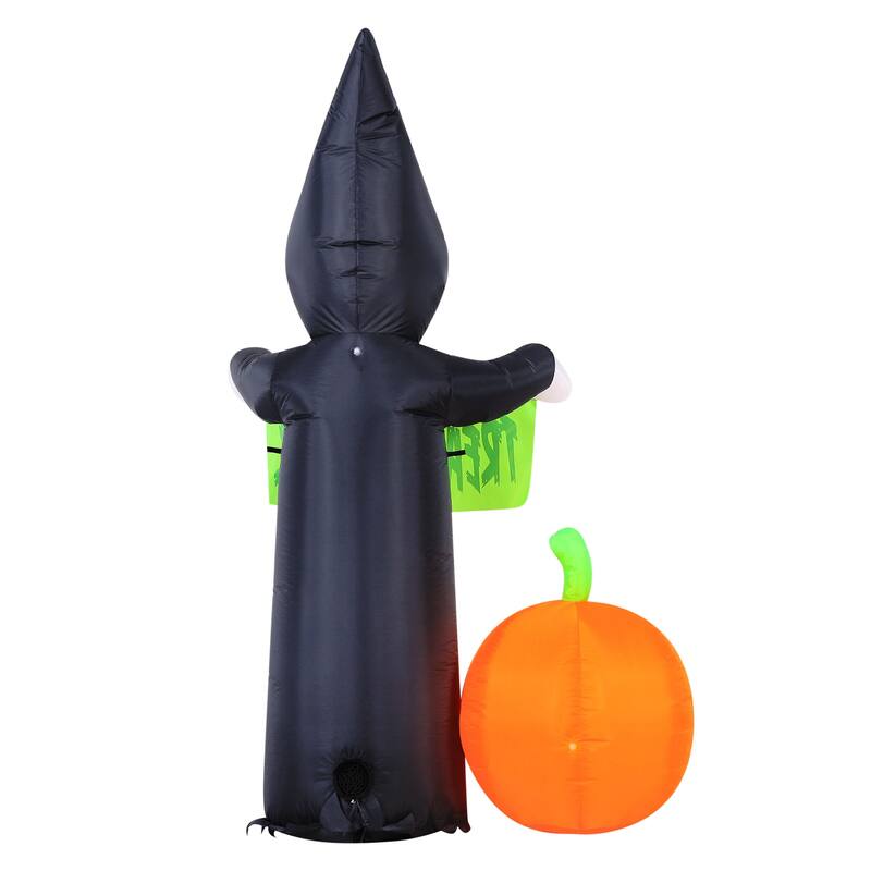 5.5' Inflatable Reaper and Pumpkin Scene