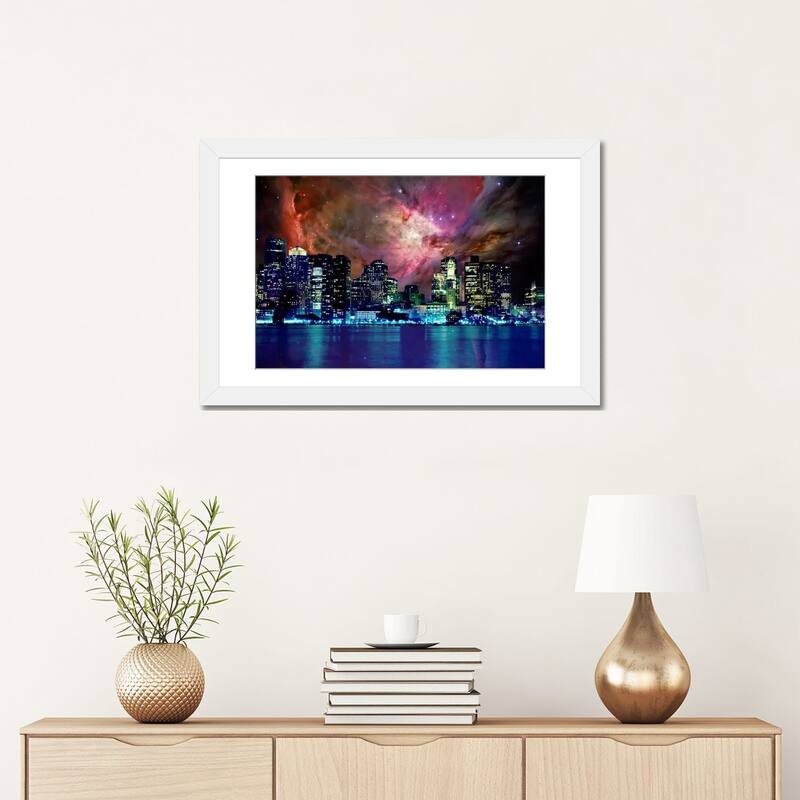 iCanvas "Boston, Massachusetts Orion Nebula Skyline" by 5by5collective