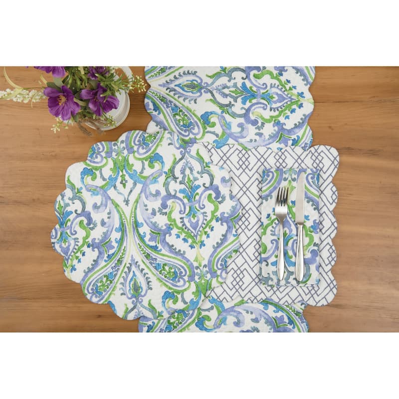 Juliet Reversible Bright Paisley Napkin Set of 6 - Set of 6
