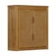 preview thumbnail 3 of 44, Teamson Home Hatteras 22 in. W 2-Door Wall Cabinet with Rattan Inlay Doors, Bathroom Wall Storage, Small Bathroom Organizer
