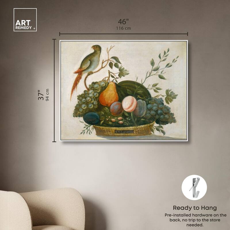 Randall Fruit with Parrot 1777 Canvas by Art Remedy