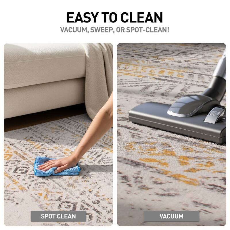 The Curated Nomad Midtown Geometric Distressed Bohemian Rug