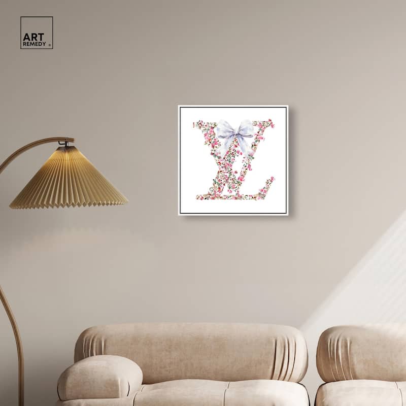 Makes Me Believe Bow Canvas by Art Remedy