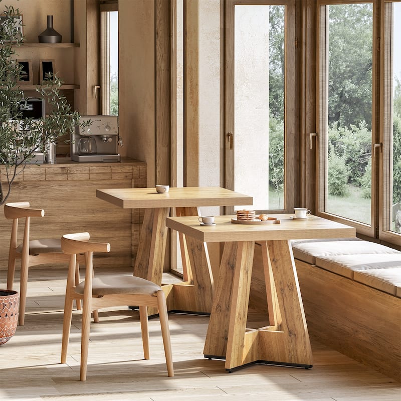 31.5-Inch Small Kitchen Table with Pedestal Base