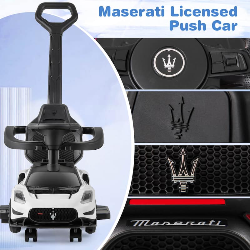 Costway 3-in-1 Ride on Push Car Maserati Licensed Foot to Floor Kids - See Details
