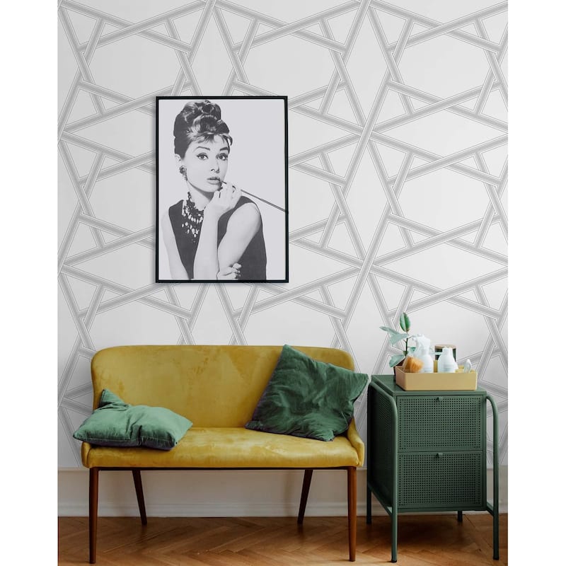 NextWall Crossroads Geo Peel and Stick Wallpaper