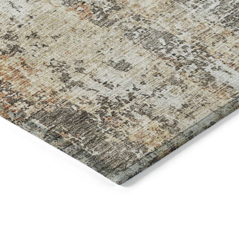 HomeRoots Abstract Transitional Rectangle Outdoor Rug