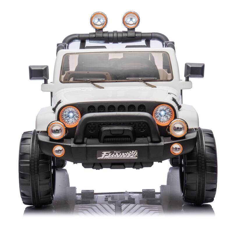 24V Kids Ride On Car Off-Road Toy Car White Battery Powered Electric Car