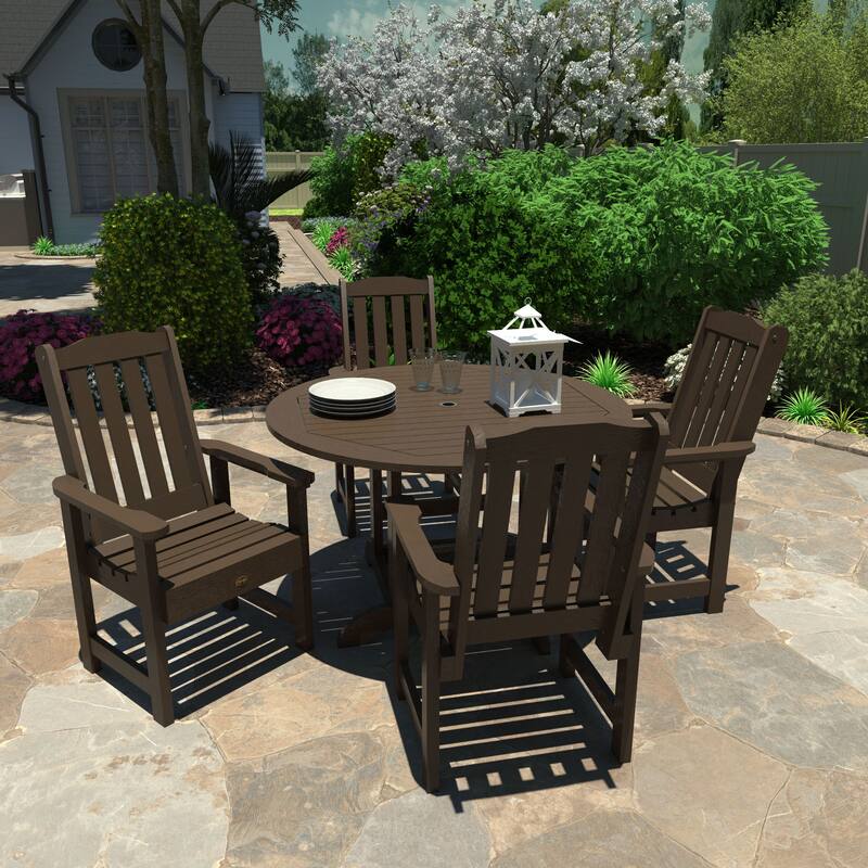 Highwood Commercial Springville Five-Piece Round Dining Set