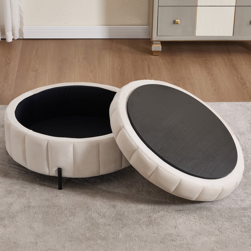 40.4"W Modern Swivel Accent Chair,Swivel Single Sofa Chair with Ottoman