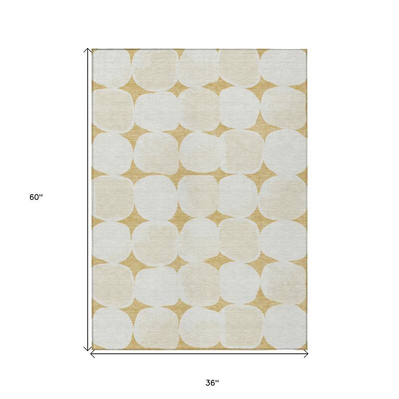 HomeRoots Abstract Transitional Rectangle Outdoor Rug
