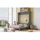 preview thumbnail 6 of 16, Queen Size Murphy Bed with a Shelf, Easy Fold Wood Wall Bed, Space-Saving Murphy Bed Cabinet for Guest Room Home Office