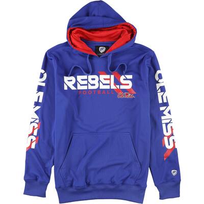 Hands High Mens Ole Miss Rebels Hoodie Sweatshirt,, Blue, Large