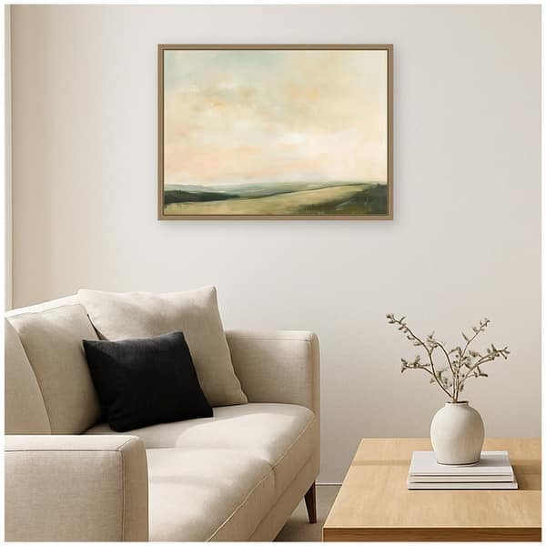 Kate and Laurel Evening Meadow II by Amy Lighthall Framed Canvas Wall ...