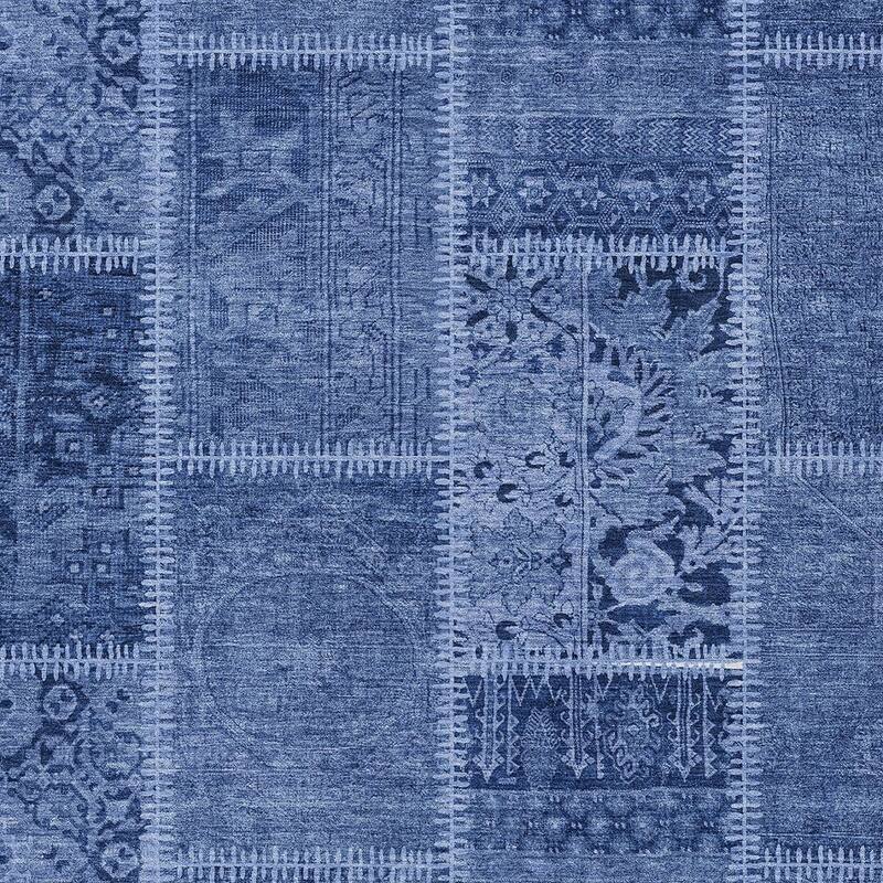 HomeRoots Patchwork Transitional Rectangle Outdoor Rug