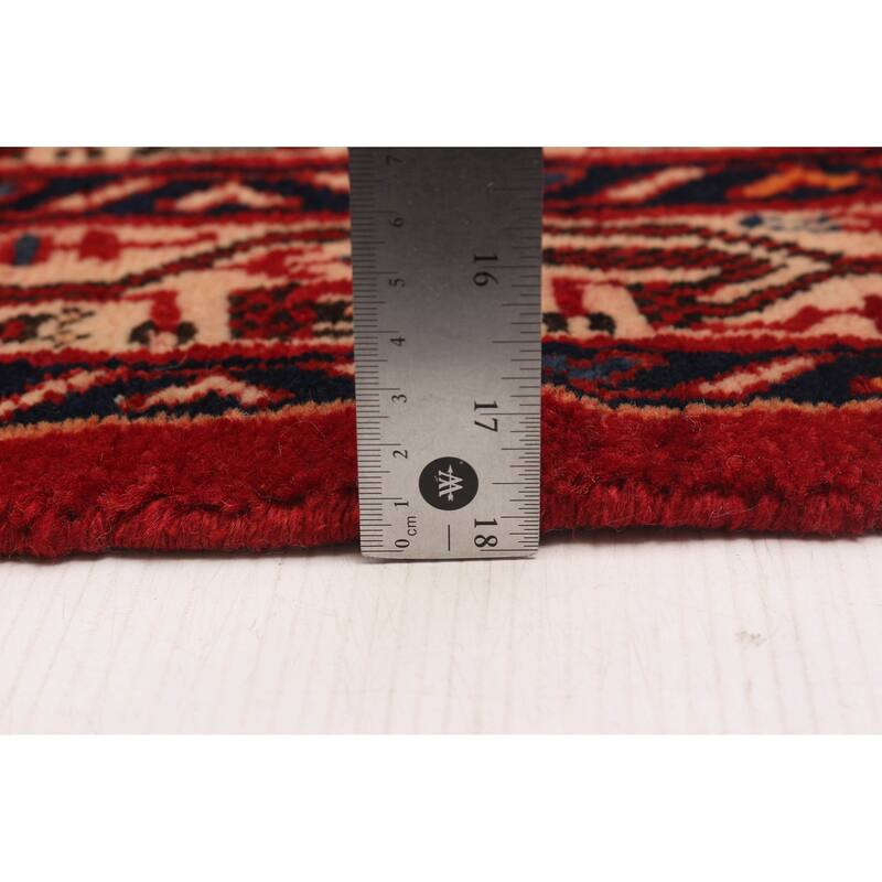 ECARPETGALLERY Hand-knotted Andelz Red Wool Rug - 4'6 x 6'8