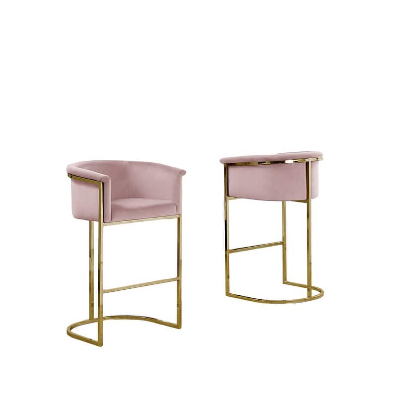 Best Quality Furniture Velvet Upholstered Barstool