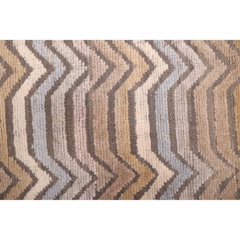 ECARPETGALLERY Hand-knotted Tangier Taupe Silk, Wool Rug - 9'2 x 11'10