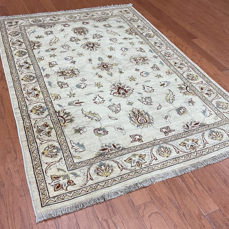 HERAT ORIENTAL Handmade Oushak Wool Rug - 4' x 5'8"