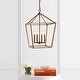 preview thumbnail 51 of 198, Marion Lantern Metal LED Pendant, by JONATHAN Y