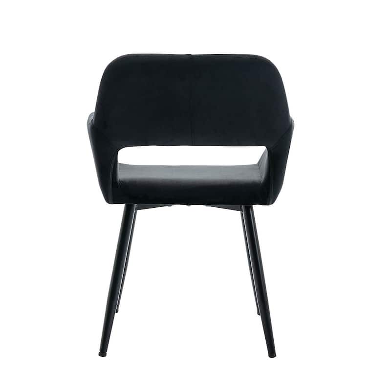 Porthos Home Giana Velvet/ Steel Dining Chairs (Set of 2)