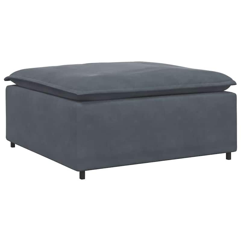 vidaXL Modular Sofa Dark Grey Velvet (100% polyester), Metal, Foam - 39.4 x 39.4 x 18.9