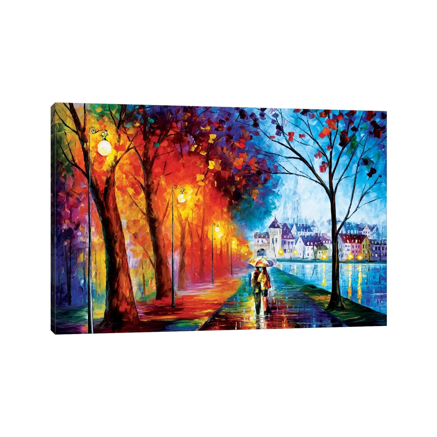 iCanvas 'City By The Lake' by Leonid Afremov Gallery Canvas Print