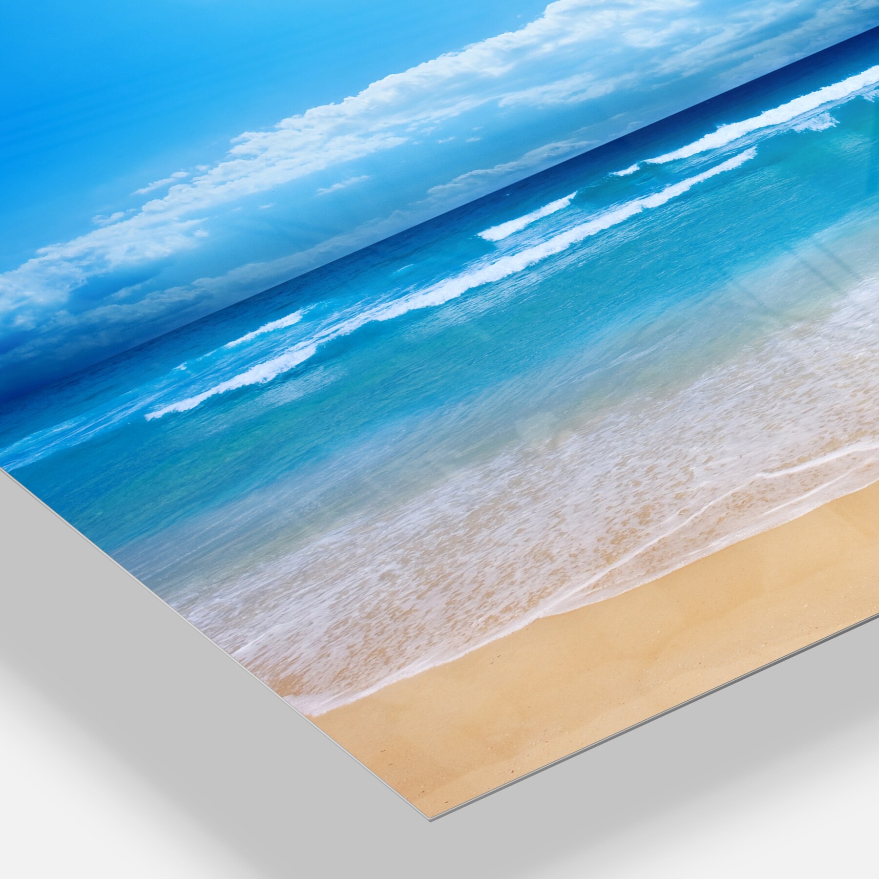 Designart 'Paradise Beach' Seascape Photography Metal Wall  Small-image