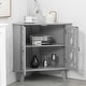 preview thumbnail 23 of 32, Corner Sideboard Cabinet Free-Standing Corner Storage Organizer