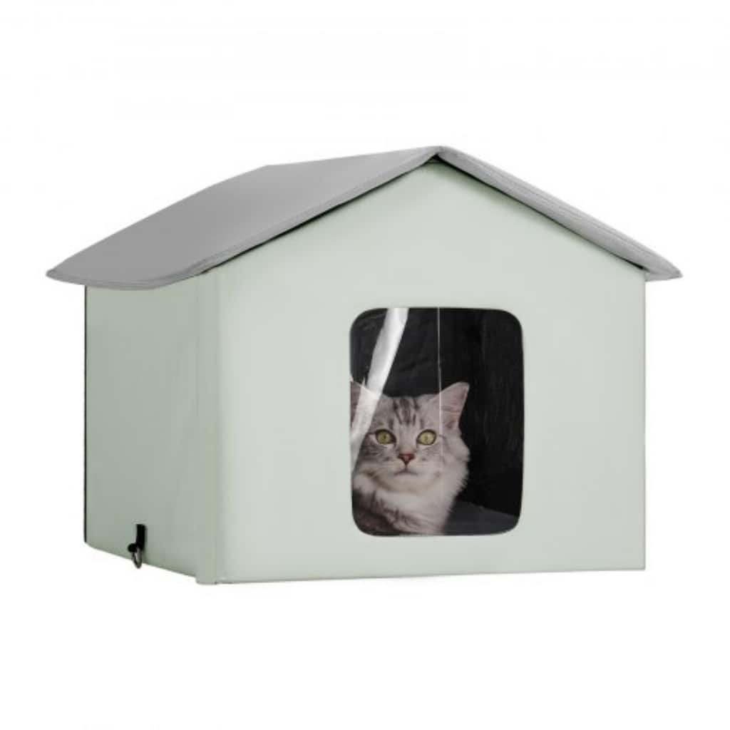 Oxford Heated Cat House with Pad, Waterproof and Insulated