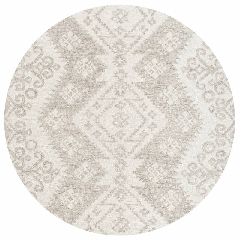 SAFAVIEH Handmade Snowflake Micro-loop Modern Wool Area Rug