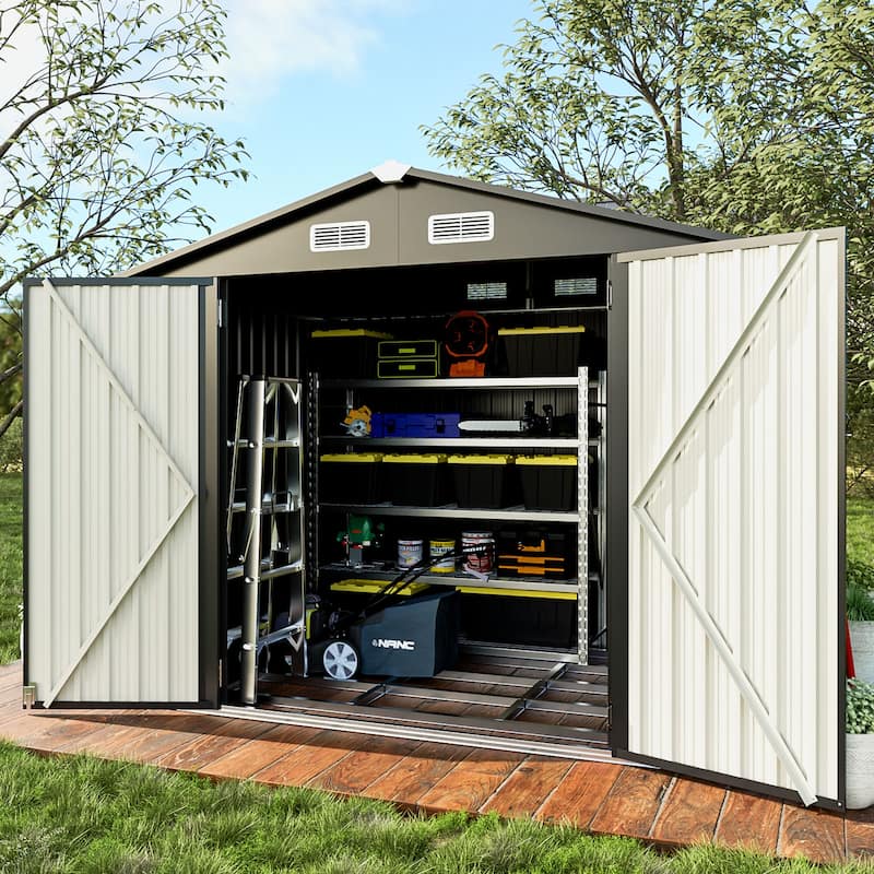 8'x 6'Metal Outdoor Storage Shed