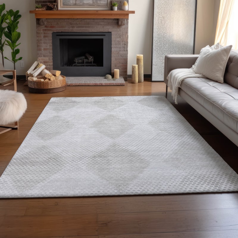 Premium Washable Super Soft Modern Diamonds Mayfield Rug