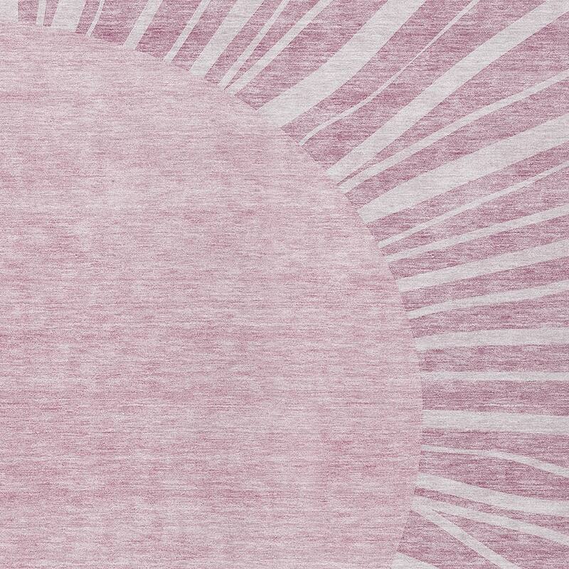 HomeRoots Abstract Transitional Rectangle Outdoor Rug