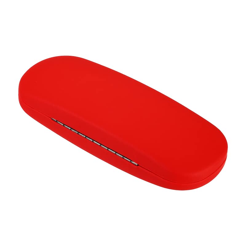 Glasses Case Hard Shell, Eyeglass Case Hard for Women Men Glasses, Red